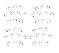 TsoLay 40 Pcs 20mm Diametre Blanc PVC Approvisionnement en Raccords de Tuyaux Clips Raccords