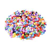 TsoLay 500 PièCes SéRies 10Mm Doux Rond Moelleux Pompons Boule Mixte Couleur DIY DéCoration Artisanat Fabrication et Fournitures de Passe-Temps