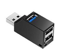 TsoLay Adaptateur USB 3.0 Hub Extender Mini 3 ports Lecteur de carte U Disk Card Reader pour ordinateur portable Hub USB 2.0 PC