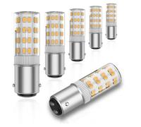 TsoLay Ampoule LED à Double Contact de Base de Baïonnette 120 V BA15DLED, Équivalent à Une Ampoule Halogène de 0 Watt JD T3/T4 pour Machine à Coudre.