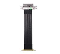 TsoLay Câble D'Extension PCI-E X4 vers X4, Rallongeur PCI Express Riser Extender Converter Adapter Prenant en Charge Les Cartes Réseau, Les SSD et Les Cartes USB, 15 cm