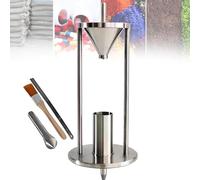 TsoLay Densimètre À Empiler en Acier Inoxydable, Instrument De Mesure De La Masse Volumique Apparente avec Entonnoir De 12,7 Mm De Diamètre Et Cône De 60°±0,5°, pour Poudre Métallique