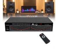 TsoLay Égaliseur Audio Double 20 Bandes, Égaliseur Graphique Stéréo avec Télécommande Et Réduction du Bruit, Égaliseur Hi-FI pour Studio Denregistrement, Karaoké Et Home Cinéma.