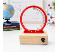 TsoLay Electromagnetic Accelerator, DIY Perpetual Motion Machine Model with Iron Ball Circular Motion Coil, 3D Printed Pla and Wood Shell, Science Education Kit for Physics Lab, Classroom