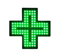 TsoLay Enseigne Au Néon LED Croisée, 11,8 * 11,8 Pouces Enseigne De Pharmacie LED Croisée avec Chaîne Suspendue Et Cordon Adaptateur 59 Pouces, Toujours Allumé/Clignotant en Couches/Clignotant Global