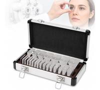TsoLay Ensemble de Barres de Prismes Optiques, 22 Pièces avec Lentille Filtre Rouge, Boîtier en Aluminium Portable, Mesure Les Déviations Horizontales et Verticales pour Strabisme et Vision