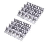 TsoLay Lot de 40 équerres d'angle en aluminium 4040 - Angle de fixation 40 x 35 mm pour profil en aluminium industriel 4040