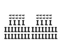 TsoLay Lot de 40 pieds de meubles réglables avec clips pour meuble de cuisine et salle de bain