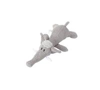 Tsophreniq 1 jouet interactif à mâcher en forme de loup pour chiots, jouet de dentition molaire couineur avec son pour décourager les comportements destructeurs jouet pour chien avec couineur