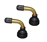 Tsophreniq 1 Paire de tiges de valves de Pneu avec Capuchons PVR40 50 60 70 Tige de valves de Pneu pour pneus tubeless de Scooter pliés à 90 degrés Entretien Quotidien des pneus d ' équitation