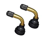 Tsophreniq 1 Paire de tiges de valves de Pneu avec Capuchons PVR40 50 60 70 Tige de valves de Pneu pour pneus tubeless de Scooter pliés à 90 degrés Entretien Quotidien des pneus d ' équitation