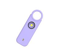 Tsophreniq Alarme anti-loup 135 dB par vibration rechargeable par induction pour femme Porte-clés de sécurité rechargeable USB C
