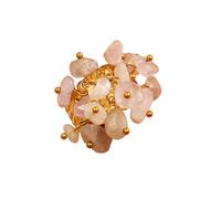 Tsophreniq Bagues minimalistes tendance enveloppées avec des pierres délicates et des perles pour des bagues décontractées et élégantes