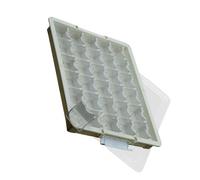 Tsophreniq Boîte à perles avec compartiments séparés, couvercle transparent, plateau de tri des perles, résistant à la poussière, organiseurs d'accessoires de bijoux, petits accessoires