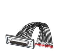Tsophreniq Câble Adaptateur d ' Extension DB9pin / DB15P / DB25P de 50 cm avec Tube de Codage Fil Ignifuge et Fil isolé en PTFE Ignifuge épaissi
