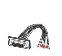 Tsophreniq Câble adaptateur d'extension DB9pin / DB15P / DB25P 50 cm avec tube de codage fil ignifuge et fil isolé PTFE épais ignifuge