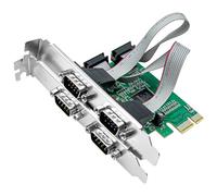 Tsophreniq Carte d'extension PCIe RS232 Port Parallèle Extension MCS9904 Puce de remplacement pour accessoires de bureau Port série PCIE