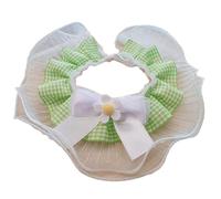 Tsophreniq Collier en dentelle pour animal domestique avec petite fleur - Collier réglable pour chaton et chiot - Pour baver - Couverture de la Bible pour filles