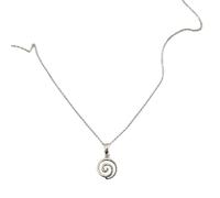Tsophreniq Collier pendentif spirales simples, bijoux robustes en acier inoxydable, tenue confortable de jour comme de nuit pour les amateurs de mode Bijoux en acier inoxydable