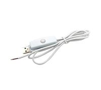 Tsophreniq Connecteurs USB - Cordon d'alimentation à 2 broches avec interrupteurs intégrés - Idéal pour divers appareils à basse tension - Cordon d'alimentation pour veilleuse