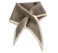 Tsophreniq Écharpe à enfiler avec couleur contrastée | Structure à extrémité pointue, bicolore défini, forme d ' écharpe croisée pour un accent compact autour du
