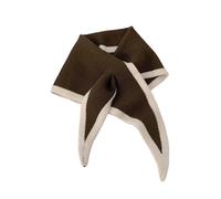 Tsophreniq Écharpe à enfiler avec couleur contrastée | Structure à extrémité pointue, bicolore défini, forme d ' écharpe croisée pour un accent compact autour du