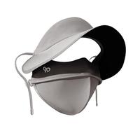 Tsophreniq Écharpe de visage pour femmes pour les aventures en plein air et la couverture du cou pendant la saison chaude, protection solaire, gris foncé, Short