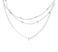 Tsophreniq Élégant collier multi-rangs creux avec pendentif étoile à cinq branches chaînes réglables pour un usage quotidien bijoux élégants