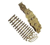 Tsophreniq Ensemble ceinture et corset de style caucasien pour costume de danse du ventre et scène gothique médiéval Fantasy Defense Set, One Size, Comme décrit, Comme décrit.