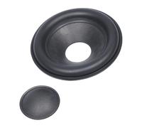 Tsophreniq Ensemble de cône de woofer et dôme central, pièces de contour en caoutchouc pour renouveler les configurations sonores de réponse des basses, utilisez un cône de woofer en caoutchouc