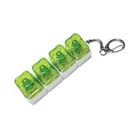 Tsophreniq Joli porte-clés en forme de cœur en forme de bloc de sucre avec lumière LED, jouet apaisant, jouet pour femme en forme de cœur moulé avec bouton pression