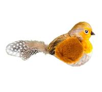 Tsophreniq Jouet interactif en forme d'oiseau en forme d'oiseau en peluche d'intérieur avec sons réalistes d'oiseau mignon quand il n'est pas préférable de s'ennuyer pour les exercices de jeu de