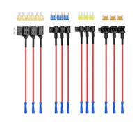 Tsophreniq Kit de taraudage de fusibles de circuit de voiture, support d'installation simple, parfait pour les modifications électriques, adaptateur de moto