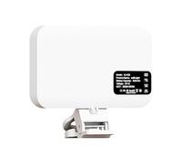 Tsophreniq Lampe à clip de téléphone à 60 LED avec 3 températures de couleur, 10 niveaux de lumière, rotation transportable, USB, rechargeable pour autoportrait