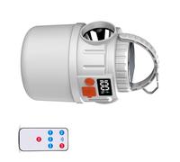 Tsophreniq Lampe de camping avec trois sources de lumière et fonction de charge inversée pour une utilisation en cas de crise, lampe solaire de camping en ABS