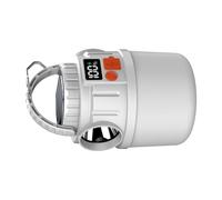 Tsophreniq Lampe de camping avec trois sources de lumière et fonction de charge inversée pour une utilisation en cas de crise, lampe solaire de camping en ABS