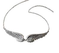 Tsophreniq Magnifique collier avec pendentif argenté à plumes pour une tenue décontractée et une tenue formelle