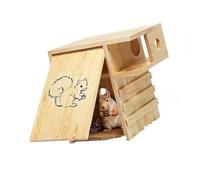 Tsophreniq Maison spacieuse en bois de 42 x 42 cm conçue pour un nidification confortable et une sécurité pour la faune sauvage