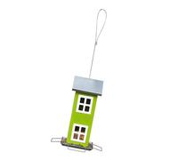 Tsophreniq Mangeoire à oiseaux en métal de qualité supérieure avec couvercle résistant aux intempéries pour l'alimentation du jardin