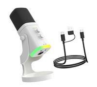 Tsophreniq Microphone USB portable avec base robuste et sélection de couleurs vives conçu pour la voix et les jeux vidéo