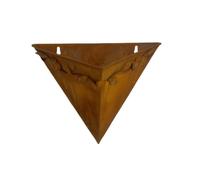 Tsophreniq Pot de fleurs triangulaire décoratif en fer pour balcon | Décoration de maison, jardinière multifonction pour table d'intérieur ou d'extérieur, fleur séchée, fête de mariage