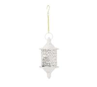 Tsophreniq Support de Noël marocain en fer pour terrasse, blanc | Supports décoratifs en fer à suspendre pour Ramadan, décoration d'intérieur, extérieur
