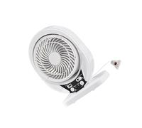 Tsophreniq Ventilateur solaire à plusieurs sources d'électricité - Chargement USB - Appareil de réfrigération portable - Support d'angle modifiable - Lumière LED pour excursions - Ventilateur solaire