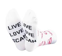 TSOTMO Chaussettes de radiologie pour radiologiste radiologie, radiologie, cadeau technique, cadeau pour échographe, cadeau d'imagerie médicale, Chaussettes U.scan, Taille unique