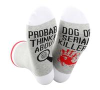 TSOTMO Crime Show Merch Gift Serial Killers Cadeau pour les amateurs de crime Show Horreur Movie Chaussettes fantaisie Cadeau pour les amateurs de crime, Chaussettes., taille unique