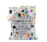 TSOTMO Hamilton Merch Percy Jackson Merch Percy Jackson Cadeau musical pour les amateurs de musique Hamilton Cadeau musical PJO, Speak Ham, Large