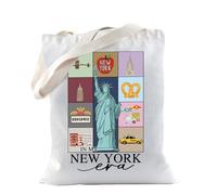 TSOTMO New York Gift In My New York Era Tote Baveler State of New York NY Gift, Sac fourre-tout NY, medium