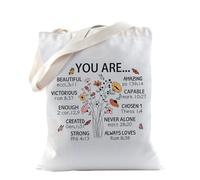 TSOTMO Sac fourre-tout chrétien pour religion, verset de la Bible, pour religion, cadeau religieux, cadeau de baptême, Vous êtes, medium