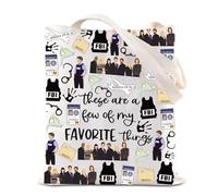 TSOTMO Sac fourre-tout inspiré du film criminel True Crime Club Cadeau pour fan de True Crime Fan Sac à main Analyse comportementale Cadeau, Cabas criminel, medium