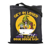 TSOTMO Sac fourre-tout inspiré du film Halloween de Monsieur Jack - Cadeau pour amoureux des personnages de Noël effrayants, Bash, medium